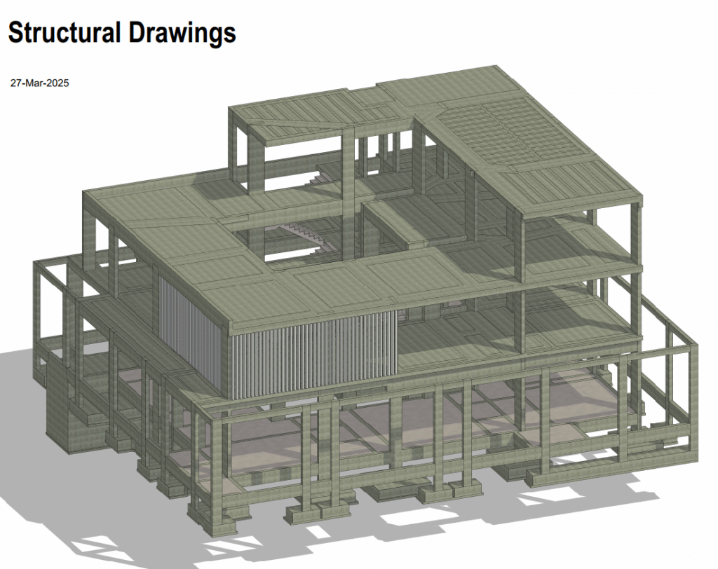 خدمة التصميم الإنشائي لفيلا سكنية – Bracing Engineering Consultant | بريسينج للاستشارات الهندسية