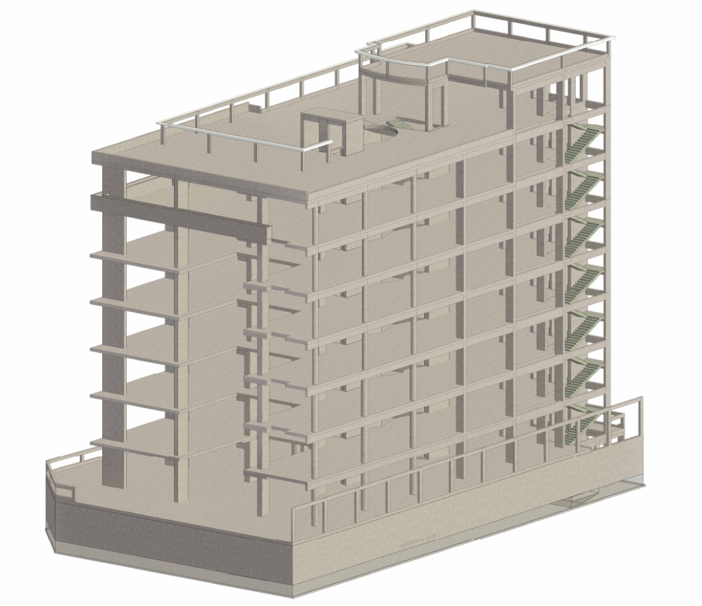 خدمة التصميم الإنشائي لعمارة 10 أدوار – Bracing Engineering Consultant | بريسينج للإستشارات الهندسية