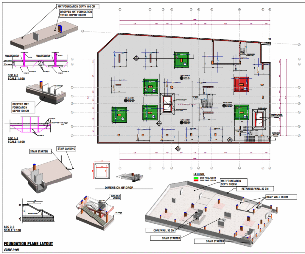 خدمة التصميم الإنشائي لعمارة 10 أدوار – Bracing Engineering Consultant | بريسينج للإستشارات الهندسية