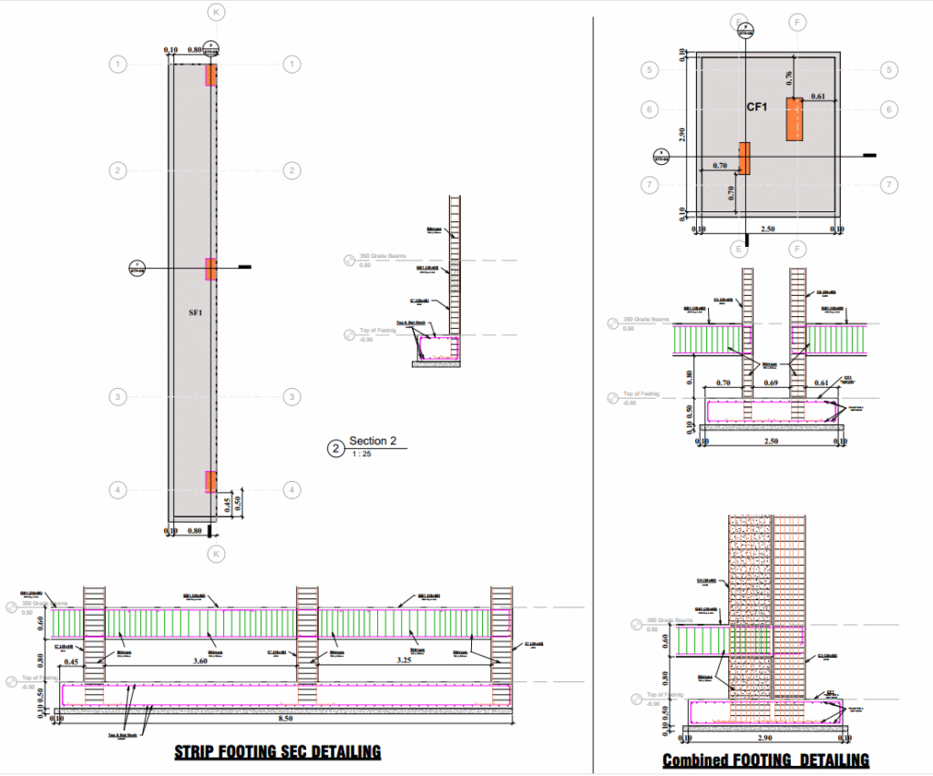 خدمة التصميم الإنشائي لفيلا سكنية – Bracing Engineering Consultant | بريسينج للاستشارات الهندسية