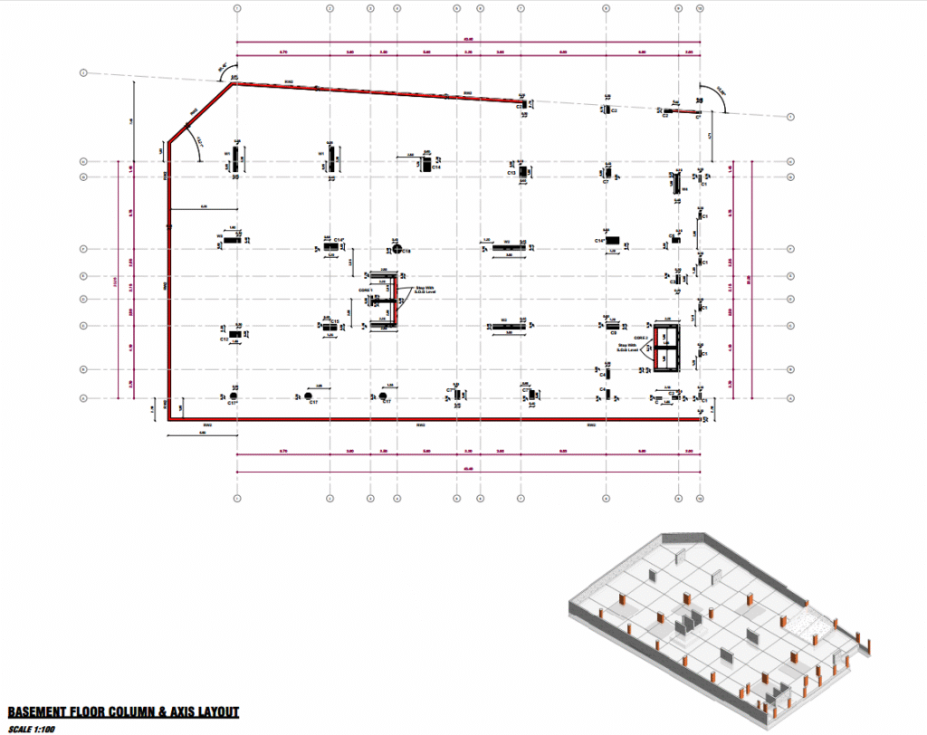 خدمة التصميم الإنشائي لعمارة 10 أدوار – Bracing Engineering Consultant | بريسينج للإستشارات الهندسية