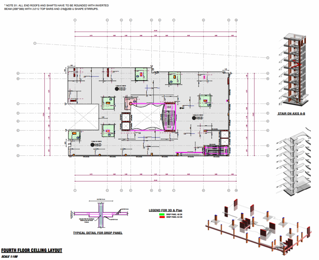 خدمة التصميم الإنشائي لعمارة 10 أدوار – Bracing Engineering Consultant | بريسينج للإستشارات الهندسية