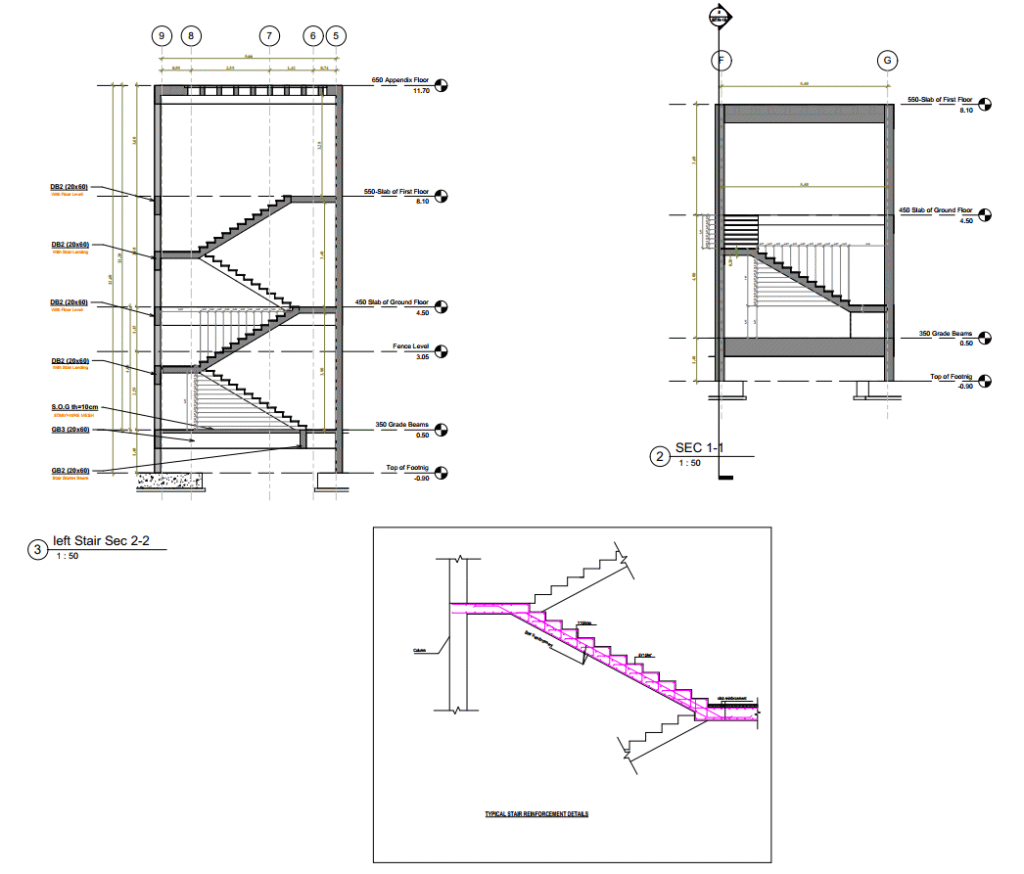 خدمة التصميم الإنشائي لفيلا سكنية – Bracing Engineering Consultant | بريسينج للاستشارات الهندسية