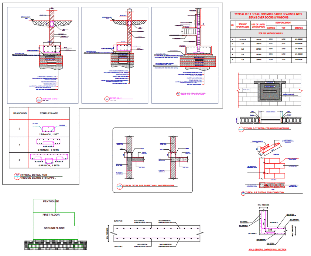خدمة التصميم الإنشائي لفيلا سكنية – Bracing Engineering Consultant | بريسينج للاستشارات الهندسية