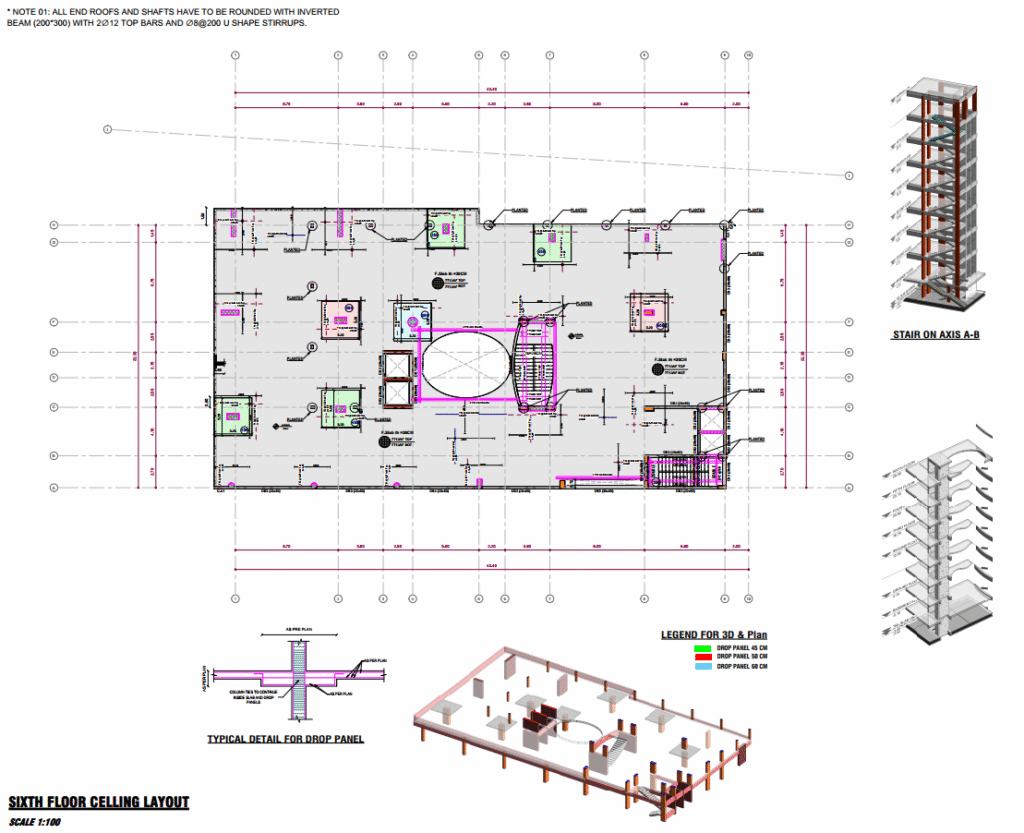 خدمة التصميم الإنشائي لعمارة 10 أدوار – Bracing Engineering Consultant | بريسينج للإستشارات الهندسية