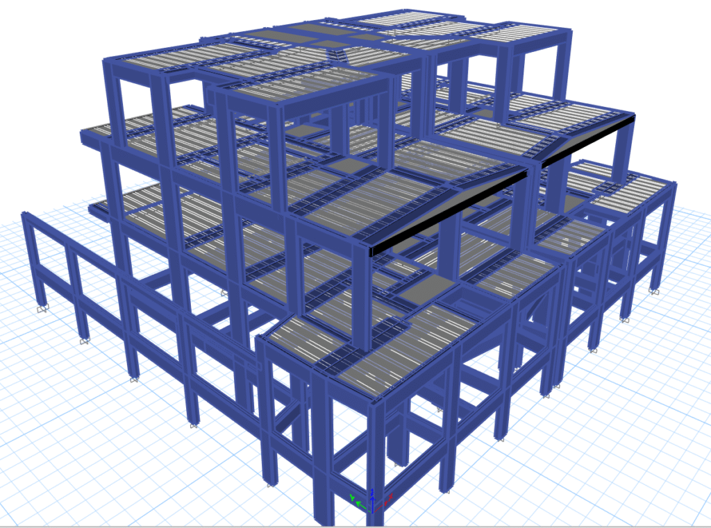 3D ETABS Model