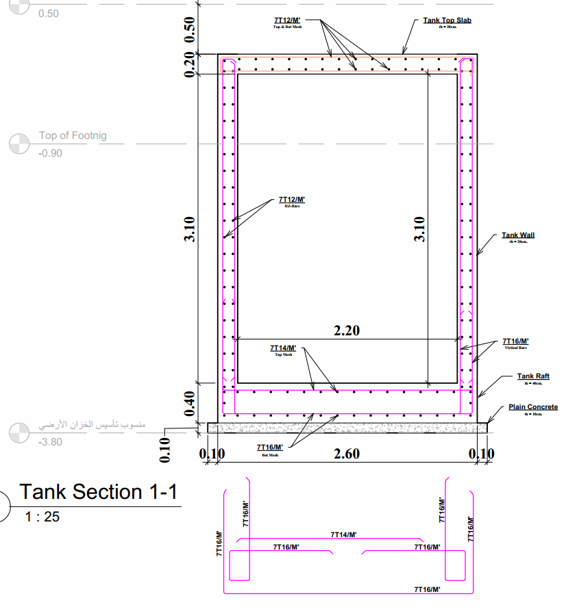 خدمة التصميم الإنشائي لفيلا سكنية – Bracing Engineering Consultant | بريسينج للاستشارات الهندسية