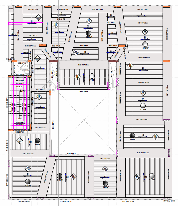 خدمة التصميم الإنشائي لفيلا سكنية – Bracing Engineering Consultant | بريسينج للاستشارات الهندسية