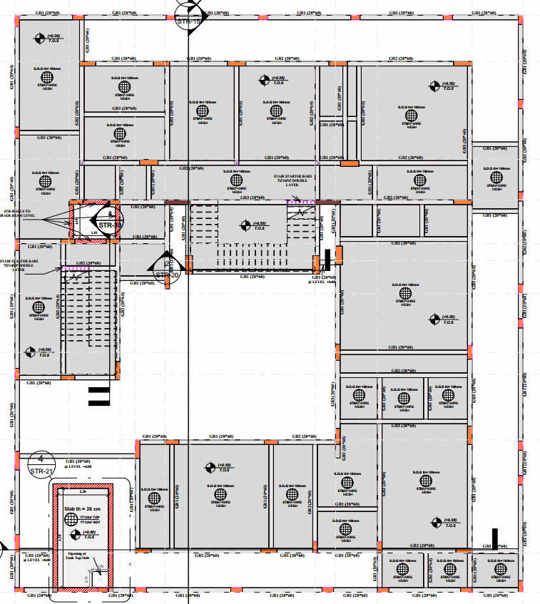 خدمة التصميم الإنشائي لفيلا سكنية – Bracing Engineering Consultant | بريسينج للاستشارات الهندسية