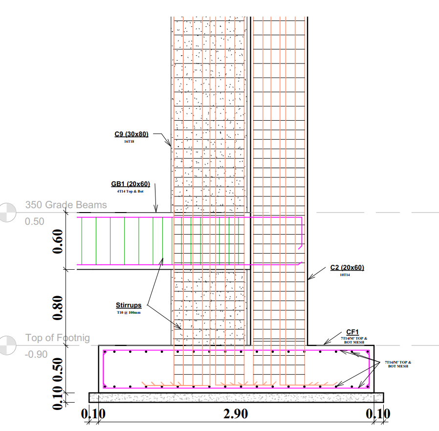 خدمة التصميم الإنشائي لفيلا سكنية – Bracing Engineering Consultant | بريسينج للاستشارات الهندسية
