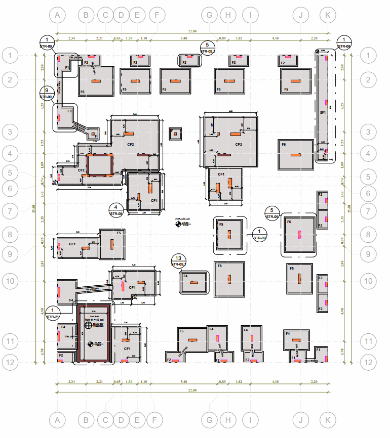 خدمة التصميم الإنشائي لفيلا سكنية – Bracing Engineering Consultant | بريسينج للاستشارات الهندسية